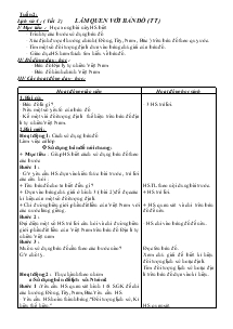 Giáo án môn Lịch sử 4 - Tiết 2: Làm quen với bản đồ (tiếp)