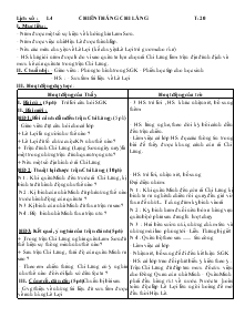 Giáo án môn Lịch sử 4 - Tiết 20: Chiến thắng Chi Lăng