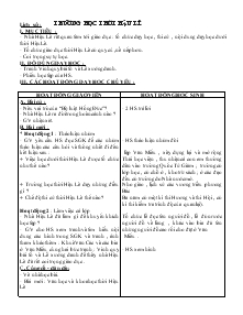 Giáo án môn Lịch sử 4 - Tiết 22: Trường học thời Hậu Lê