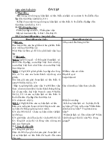 Giáo án môn Lịch sử 4 - Tiết 24: Ôn tập