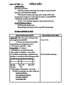 Giáo án môn Lịch sử 4 - Tiết 33: Tổng kết