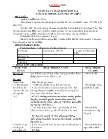 Giáo án môn Lịch sử 4 - Tiết 5: Nước ta dưới ách đô hộ của triều đại phong kiến phương bắc