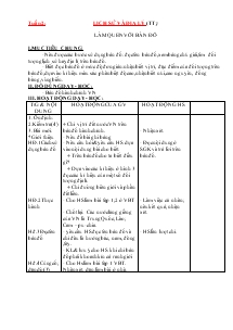 Giáo án môn Lịch sử 4 - Tiết: Làm quen với bản đồ