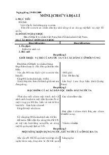 Giáo án môn Lịch sử 4 - Tuần 1 đến tuần 35