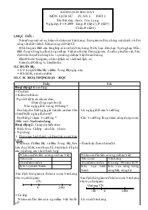 Giáo án môn Lịch sử 4 - Tuần 2 - Tiết 2: Nước Văn Lang