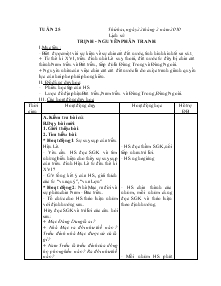 Giáo án môn Lịch sử 4 - Tuần 25 đến tuần 28