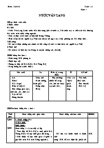 Giáo án môn Lịch sử 4 - Tuần 3 đến tuần 20