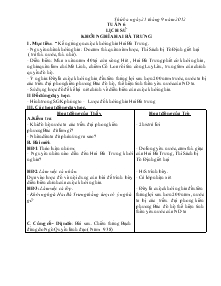 Giáo án môn Lịch sử 4 - Tuần 6 đến tuần 10