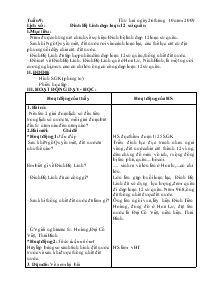 Giáo án môn Lịch sử 4 - Tuần 9 đến tuần 10