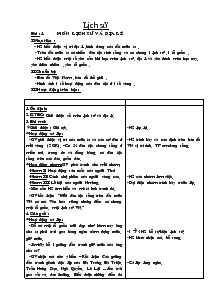 Giáo án môn Lịch sử khối 4