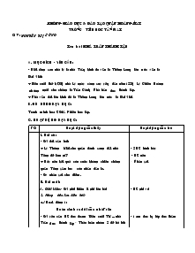 Giáo án môn Lịch sử lớp 4 - Bài: Nhà Trần thành lập