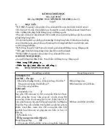 Giáo án môn Lịch sử lớp 4 - Bài: Trịnh – Nguyễn phân tranh (tuần 25)