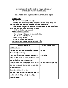 Giáo án môn Lịch sử lớp 5 - Bài 1: Bình tây đại nguyên soái Trương Định