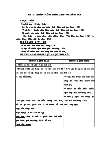 Giáo án môn Lịch sử lớp 5 - Bài 15: Chiến thắng biên giới thu đông 1950