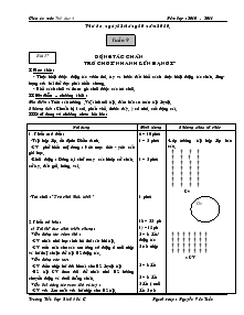 Giáo án môn Thể dục 4 - Tuần 9 đến tuần 18