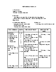 Giáo án môn Thể dục lớp 5 - Tuần 10