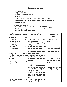 Giáo án môn Thể dục lớp 5 - Tuần 11