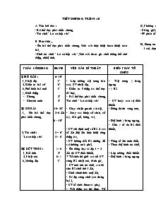 Giáo án môn Thể dục lớp 5 - Tuần 16