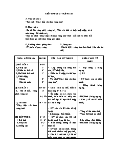 Giáo án môn Thể dục lớp 5 - Tuần 17