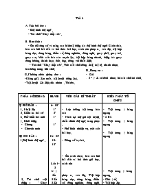 Giáo án môn Thể dục lớp 5 - Tuần 2