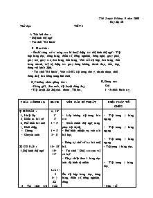 Giáo án môn Thể dục lớp 5 - Tuần 3