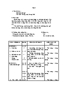 Giáo án môn Thể dục lớp 5 - Tuần 4