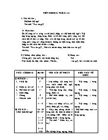 Giáo án môn Thể dục lớp 5 - Tuần 7