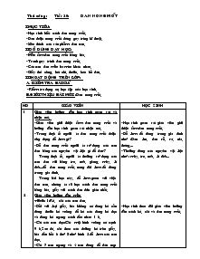 Giáo án môn Thủ công lớp 3 - Tiết 20: Đan nong mốt