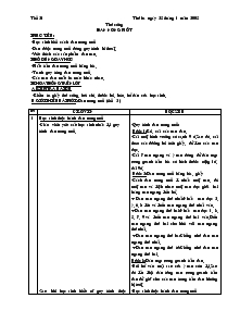 Giáo án môn Thủ công lớp 3 - Tiết 21: Đan nong mốt