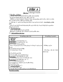 Giáo án môn Tiếng Việt lớp 5 - Tuần 9