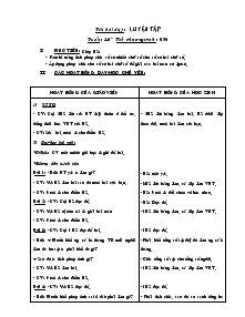 Giáo án môn Toán khối 4 - Tuần 16