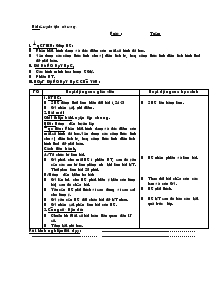 Giáo án môn Toán khối 4 - Tuần 28