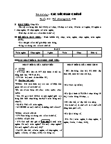 Giáo án môn Toán khối 4 - Tuần 2