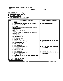 Giáo án môn Toán khối 4 - Tuần 33