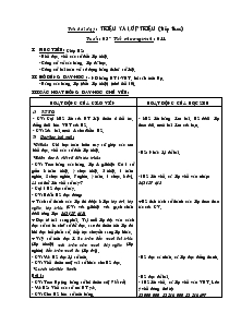 Giáo án môn Toán khối 4 - Tuần 3