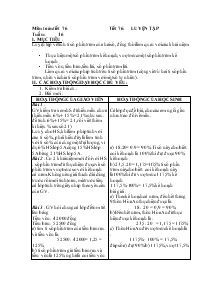 Giáo án môn Toán lớp 5 - Tuần 16