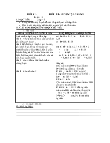 Giáo án môn Toán lớp 5 - Tuần 17