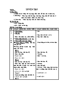 Giáo án môn Toán lớp 5 - Tuần 20