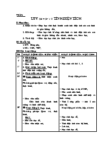 Giáo án môn Toán lớp 5 - Tuần 21