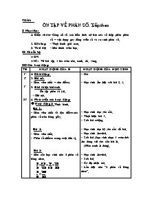 Giáo án môn Toán lớp 5 - Tuần 29