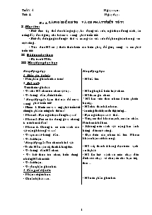 Giáo án môn Tự nhiên xã hội 2