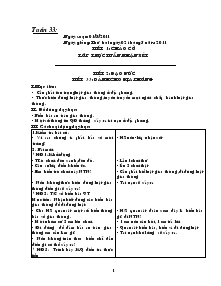 Giáo án soạn lớp 4 tuần 33