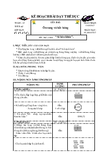 Giáo án Thể dục 3 bài 62: Ôn tung và bắt bóng, trò chơi “ai kéo khỏe”