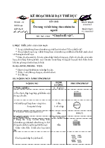 Giáo án Thể dục 3 bài 64: Ôn tung và bắt bóng theo nhóm ba người, trò chơi “chuyển đồ vật”