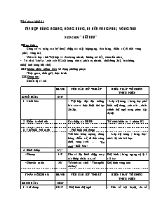 Giáo án Thể dục 4 - Bài: Tập hợp hàng ngang, dóng hàng, đi đều vòng phải, vòng trái trò chơi “kết bạn”