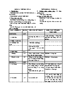 Giáo án Thể dục 4 - Bài: Thể dục rèn luyện tư thế cơ bản ( rlttcb) - Trò chơi “lò cò tiếp sức”