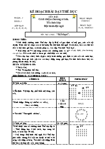 Giáo án Thể dục 5 bài 1: Giới thiệu chương trình. tổ chức lớp đội hình đội ngũ, trò chơi “kết bạn”