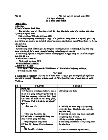 Giáo án Tiếng Việt  lớp 3 - Phần Tập dọc - Tiết 55: Ông tổ nghề thêu