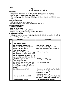 Giáo án Tiếng Việt  lớp 3 - Phần Tập viết - Tiết 34: Ôn chữ hoa a, m, n, v (kiểu 2)