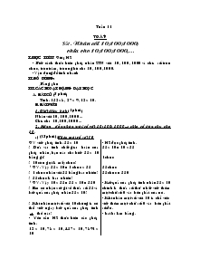 Giáo án Toán lớp 4 - Bài 51: Nhân với 10;100;1000; chia cho 10;100;1000,...……